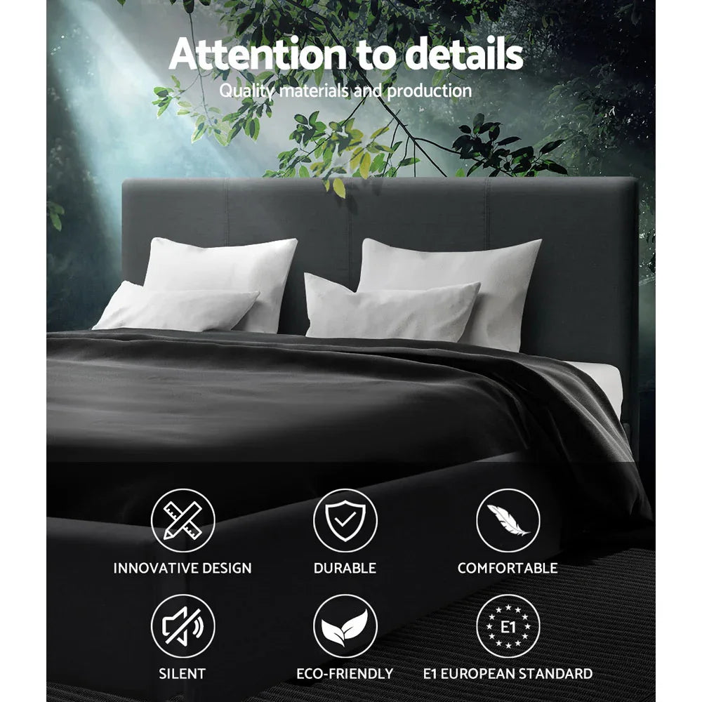 Artiss Bed Frame Queen Size Charcoal NEO - Mekamart Australia