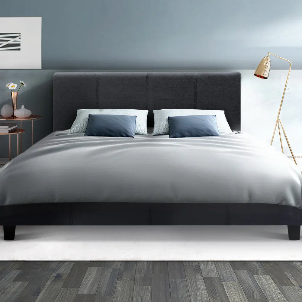 Artiss Bed Frame Queen Size Charcoal NEO - Mekamart Australia