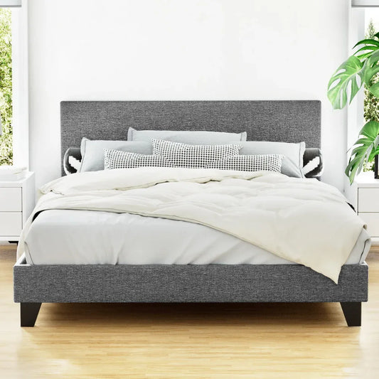 Artiss Bed Frame Queen Size Grey NEO - Mekamart Australia