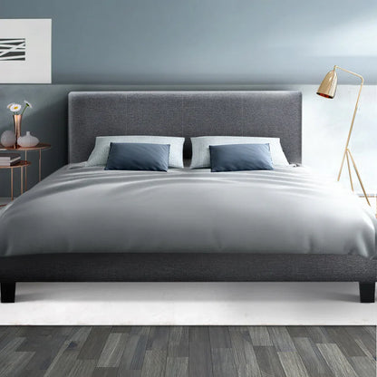 Artiss Bed Frame Queen Size Grey NEO - Mekamart Australia