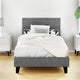 Artiss Bed Frame Single Size Grey NEO - Mekamart Australia