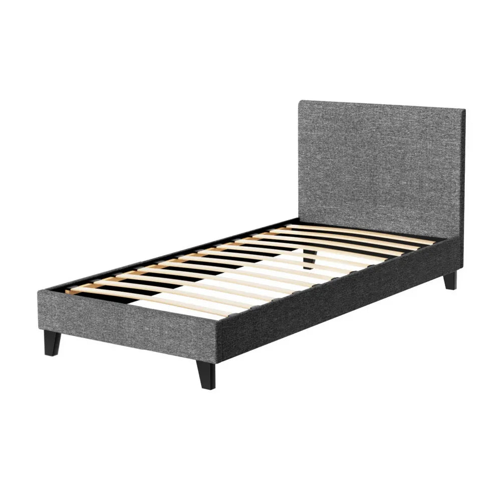 Artiss Bed Frame Single Size Grey NEO - Mekamart Australia
