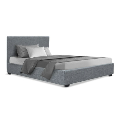 Artiss Bed Frame King Single Size Gas Lift Grey NINO - Mekamart Australia