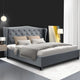 Artiss Bed Frame Double Size Grey PIER - Mekamart Australia