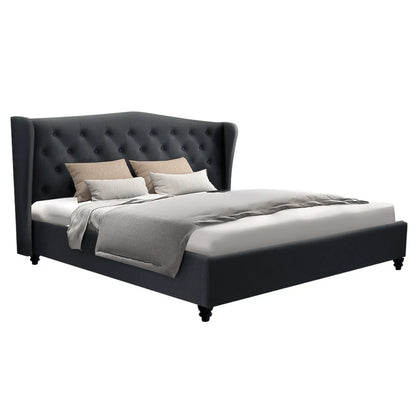 Artiss Bed Frame King Size Charcoal PIER - Mekamart Australia