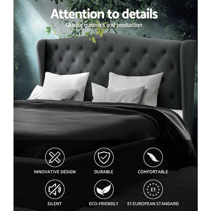 Artiss Bed Frame King Size Charcoal PIER - Mekamart Australia