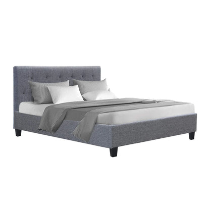 Artiss Bed Frame Double Size Grey VANKE - Mekamart Australia