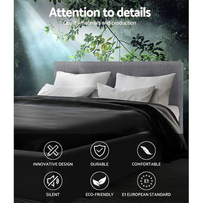Artiss Bed Frame Double Size Grey VANKE - Mekamart Australia