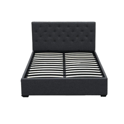 Artiss Bed Frame Double Size Gas Lift Charcoal VILA - Mekamart Australia