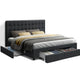 Artiss Bed Frame Queen Size with 4 Drawers Charcoal AVIO - Mekamart Australia