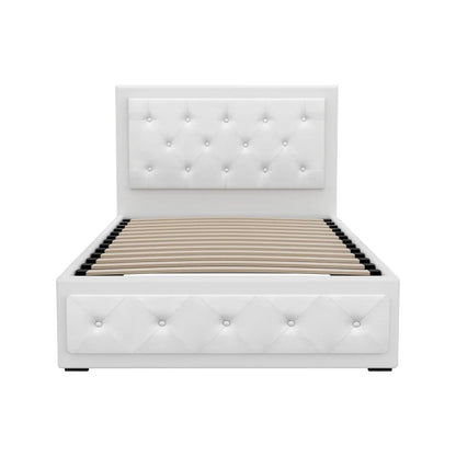 Artiss Bed Frame King Single Size Gas Lift White TIYO - Mekamart Australia