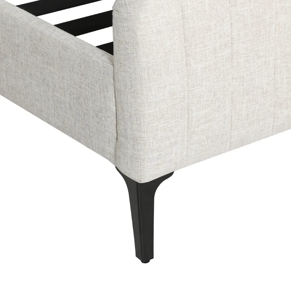 Artiss Bed Frame Queen Size Beige AMMY - Mekamart Australia