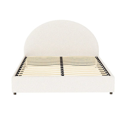 Artiss Bed Frame Gas Lift Strorage Beds Base Platform Boucle Fabric Queen ELLA - Mekamart Australia