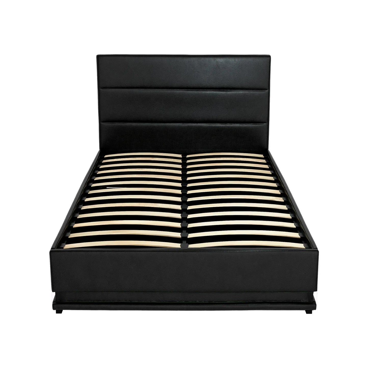 Artiss Bed Frame King Single Size LED Gas Lift Black LUMI - Mekamart Australia