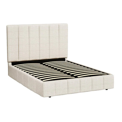 Artiss Bed Frame Queen Size Beige TETTE - Mekamart Australia