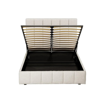 Artiss Bed Frame Queen Size Beige TETTE - Mekamart Australia