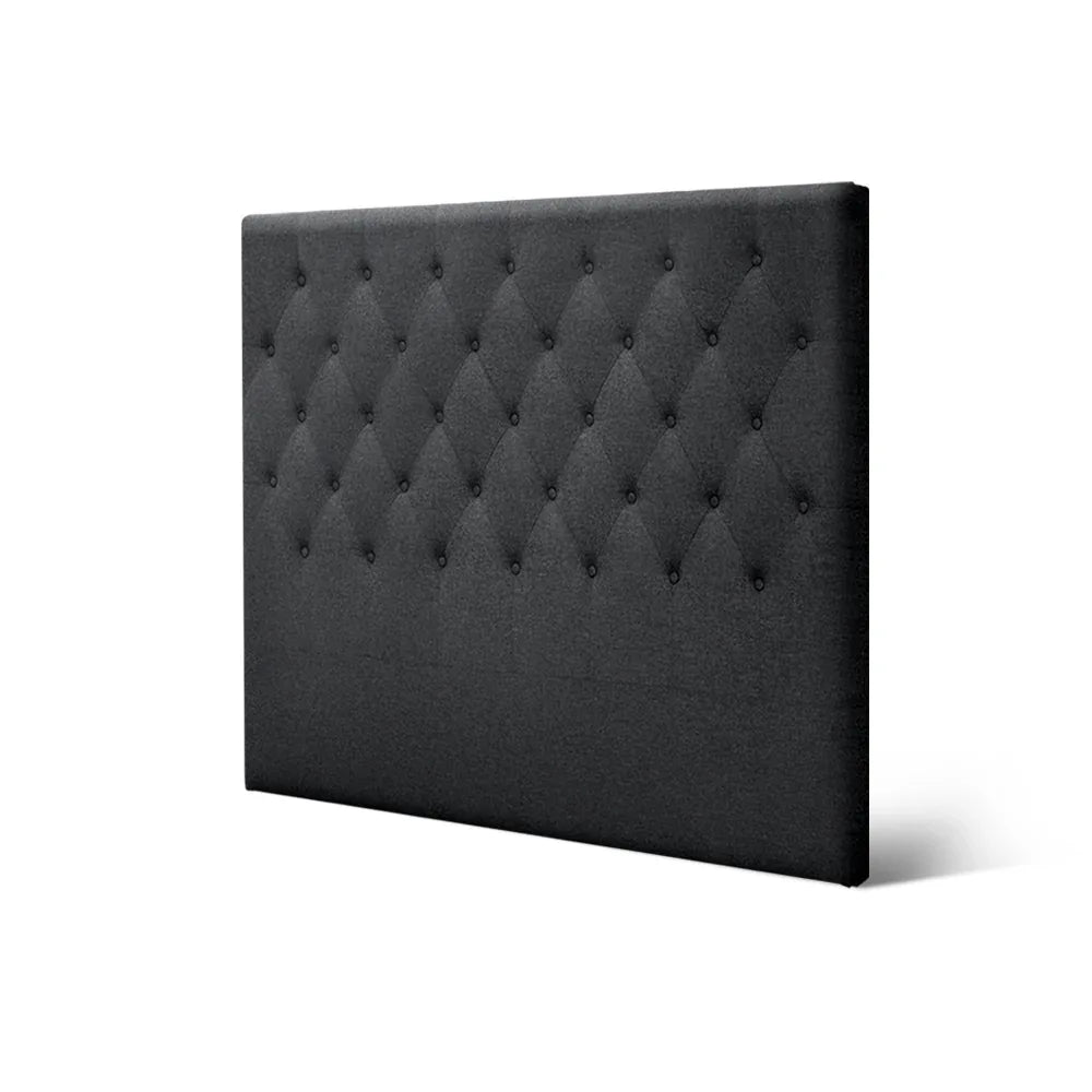 Artiss Bed Head Headboard Double Size Fabric - CAPPI Charcoal - Mekamart Australia