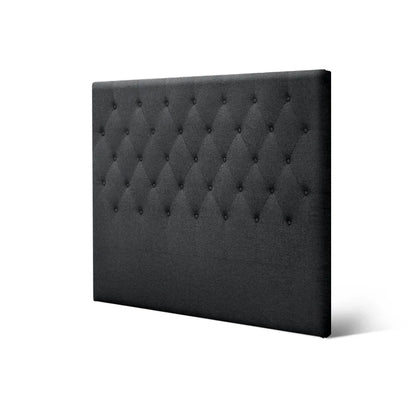 Artiss Bed Head Headboard Double Size Fabric - CAPPI Charcoal - Mekamart Australia