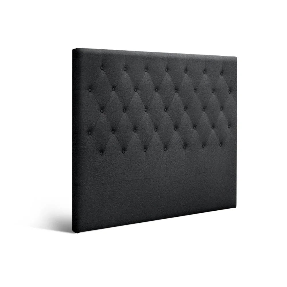 Artiss Bed Head Headboard Double Size Fabric - CAPPI Charcoal - Mekamart Australia