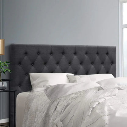 Artiss Bed Head Headboard King Size Fabric - CAPPI Charcoal - Mekamart Australia