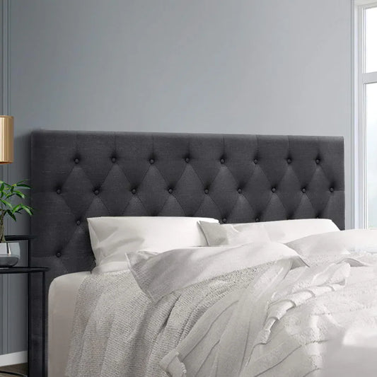 Artiss Bed Head Headboard King Size Fabric - CAPPI Charcoal - Mekamart Australia