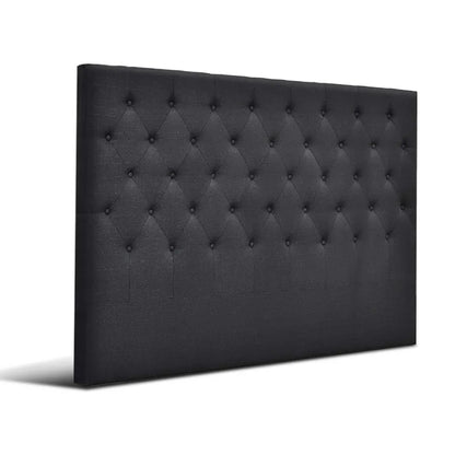 Artiss Bed Head Headboard King Size Fabric - CAPPI Charcoal - Mekamart Australia