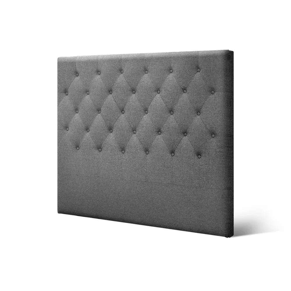 Artiss Bed Head Headboard King Single Size Fabric - CAPPI Grey - Mekamart Australia