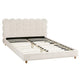 Artiss Double Bed Frame Cloud Headboard Boucle Fabric Mattress Platform Base White - Mekamart Australia