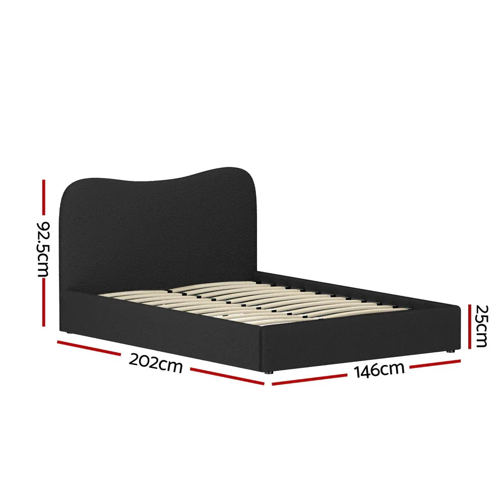 Artiss Bed Frame Double Size Boucle DARA - Mekamart Australia