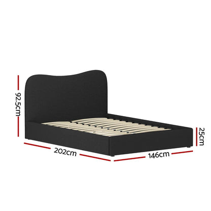 Artiss Bed Frame Double Size Boucle DARA - Mekamart Australia