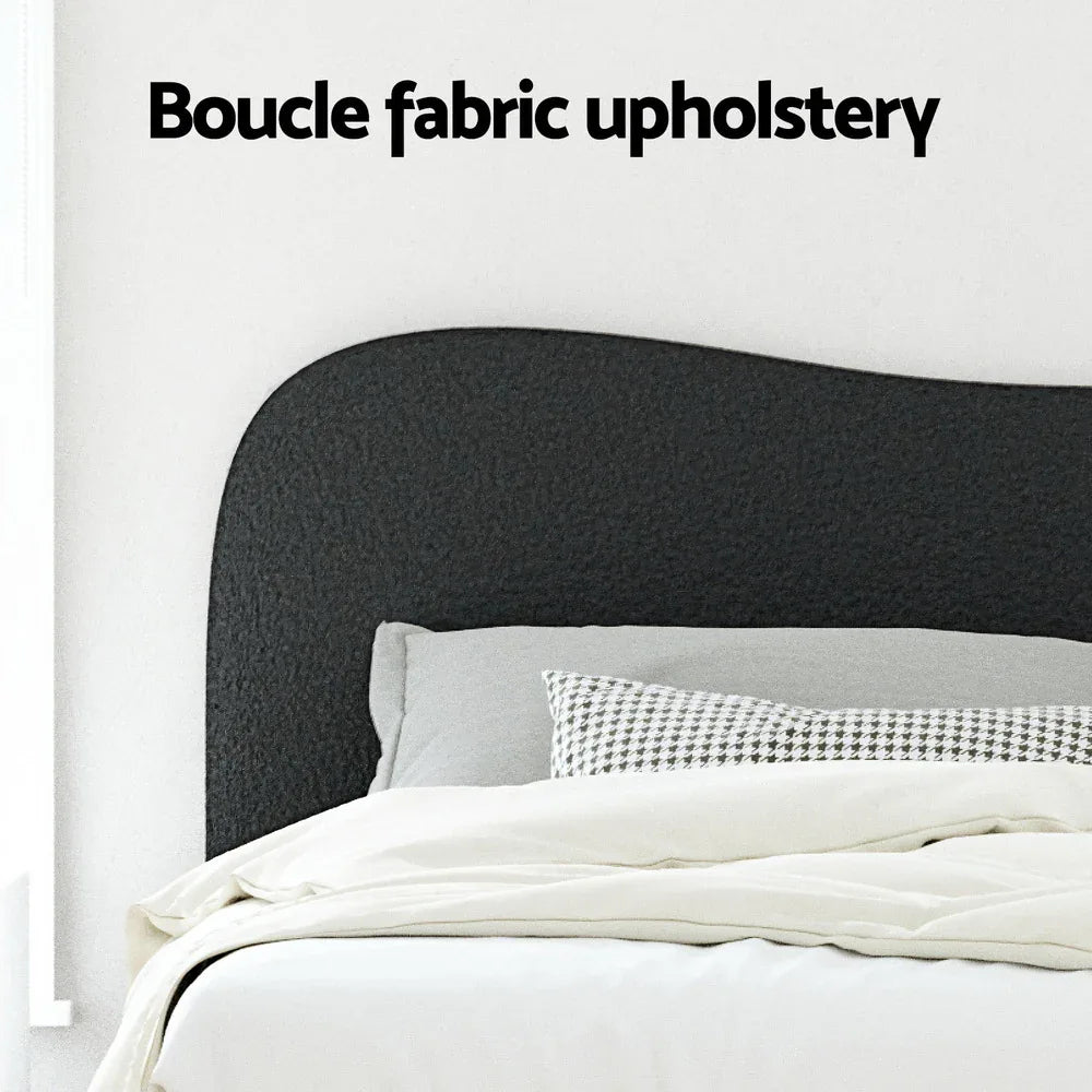 Artiss Bed Frame Double Size Boucle DARA - Mekamart Australia