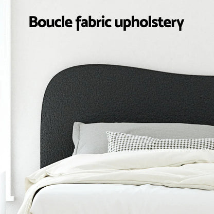 Artiss Bed Frame Double Size Boucle DARA - Mekamart Australia