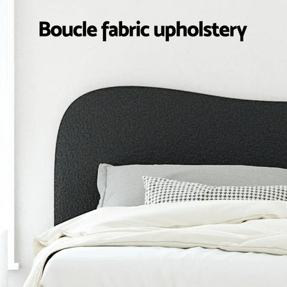 Artiss Bed Frame King Size Boucle DARA - Mekamart Australia