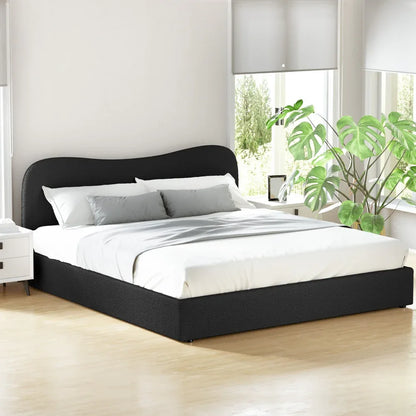 Artiss Bed Frame King Size Boucle DARA - Mekamart Australia