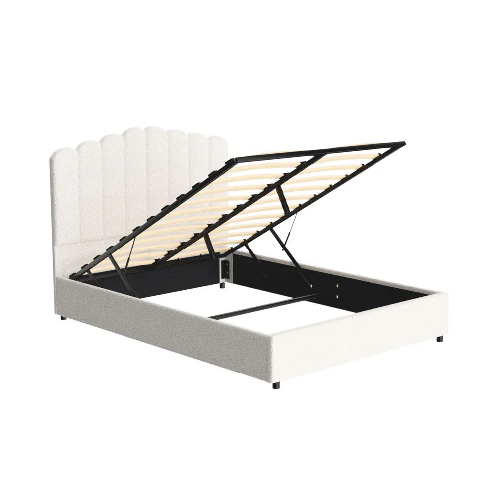 Artiss Bed Frame Double Size Boucle FION - Mekamart Australia