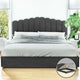 Artiss Bed Frame King Size Velvet Grey FION - Mekamart Australia