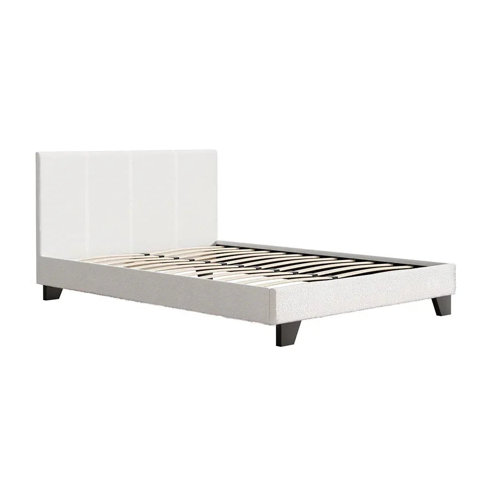 Artiss Bed Frame Double Size Boucle NEO - Mekamart Australia
