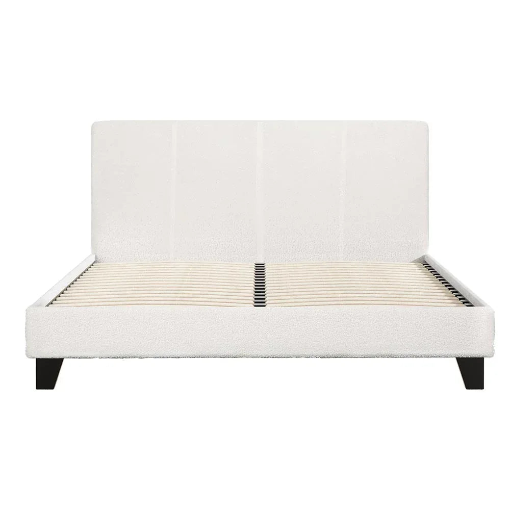 Artiss Bed Frame Double Size Boucle NEO - Mekamart Australia