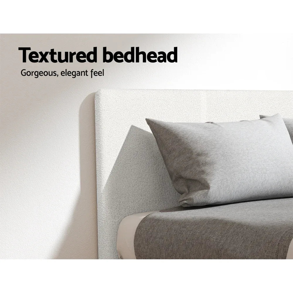 Artiss Bed Frame Double Size Boucle NEO - Mekamart Australia