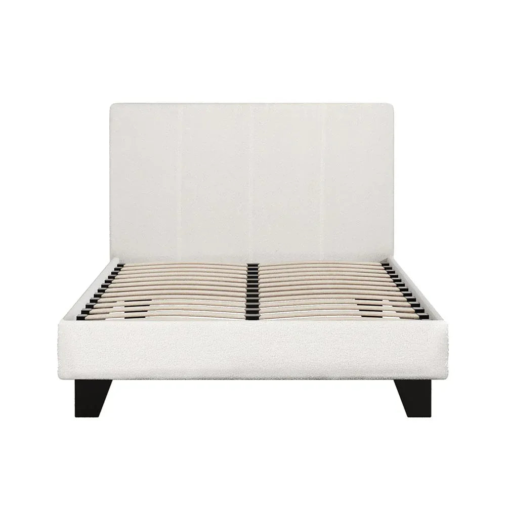 Artiss Bed Frame King Single Size Boucle NEO - Mekamart Australia