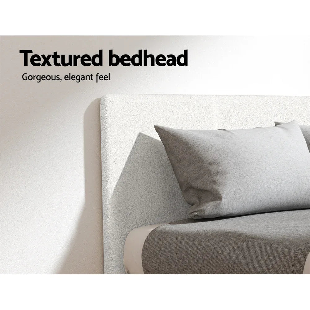 Artiss Bed Frame Queen Size Boucle NEO - Mekamart Australia