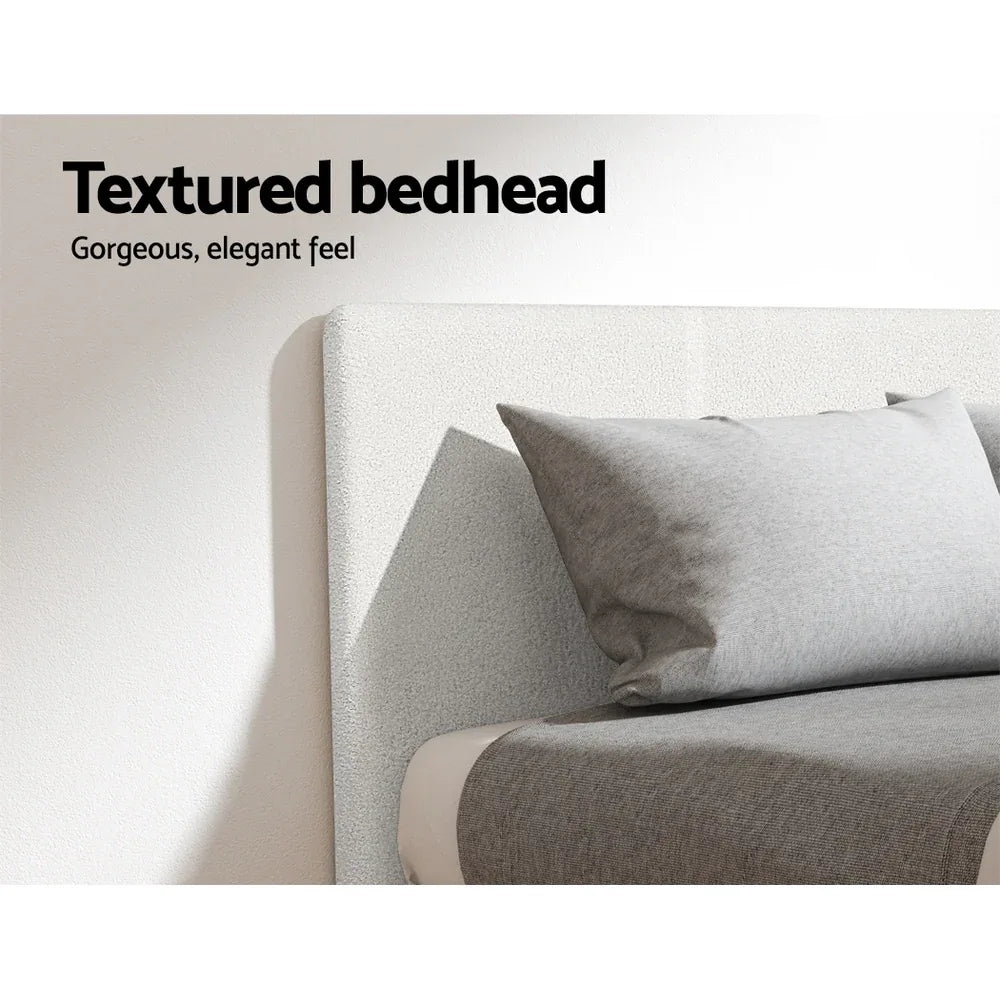 Artiss Bed Frame Single Size Boucle NEO - Mekamart Australia