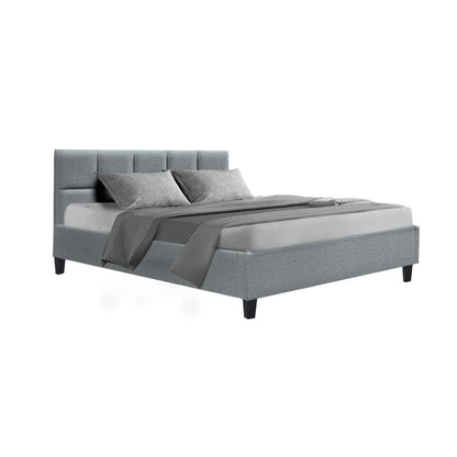 Artiss Bed Frame Queen Size Grey TINO - Mekamart Australia