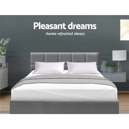Artiss Bed Frame Queen Size Grey TINO - Mekamart Australia