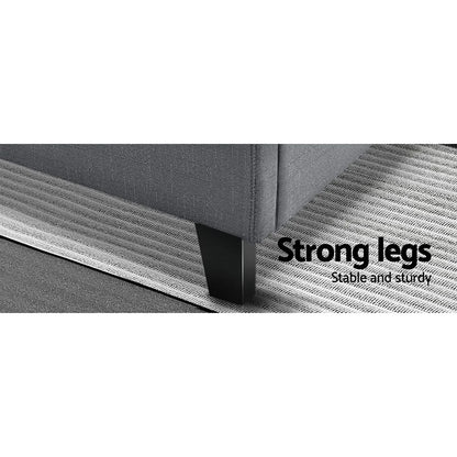 Artiss Bed Frame Queen Size Grey TINO - Mekamart Australia