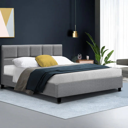 Artiss Bed Frame Queen Size Grey TINO - Mekamart Australia