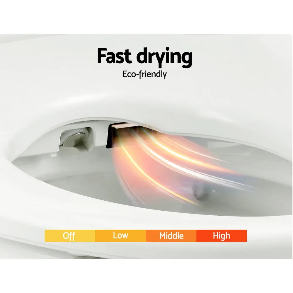 Cefito Electric Bidet Toilet Seat Cover Auto Smart Water Wash Dry Panel Control - Mekamart Australia