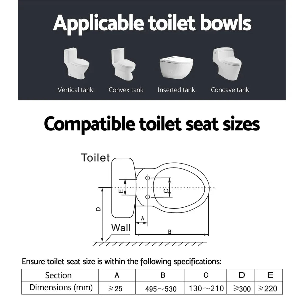 Cefito Electric Bidet Toilet Seat Cover Bathroom Spray Water Wash V Shape - Mekamart Australia