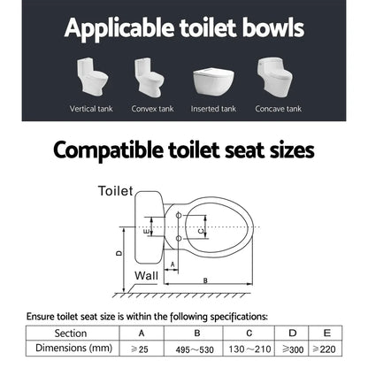 Cefito Electric Bidet Toilet Seat Cover Bathroom Spray Water Wash V Shape - Mekamart Australia