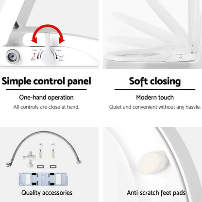 Cefito Non Electric Bidet Toilet Seat Cover Auto Water Spray Wash Knob Control - Mekamart Australia
